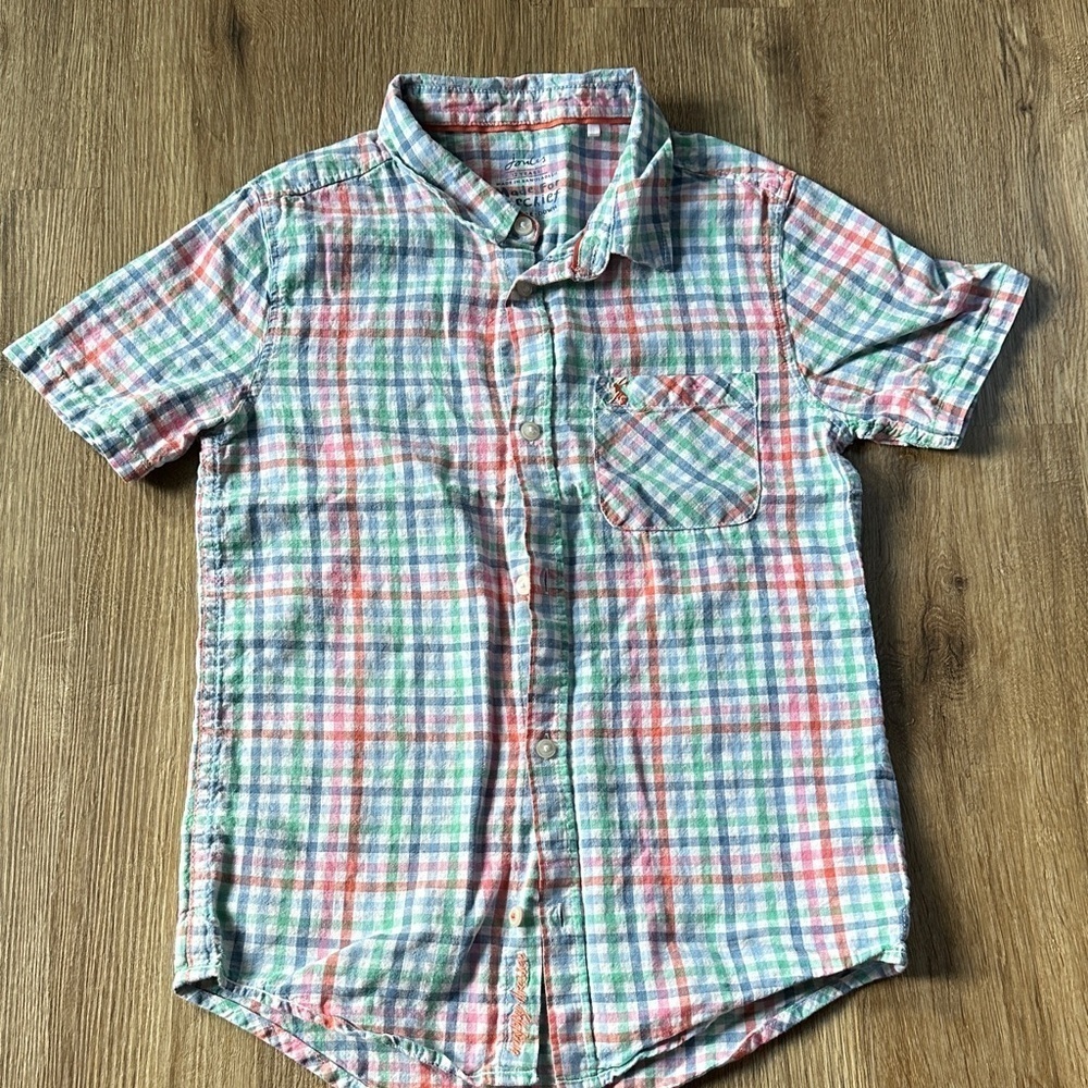 Joules Multicolor Plaid Button Down Shirt